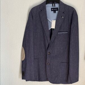 Cremieux Men's Blue Textured Blazer